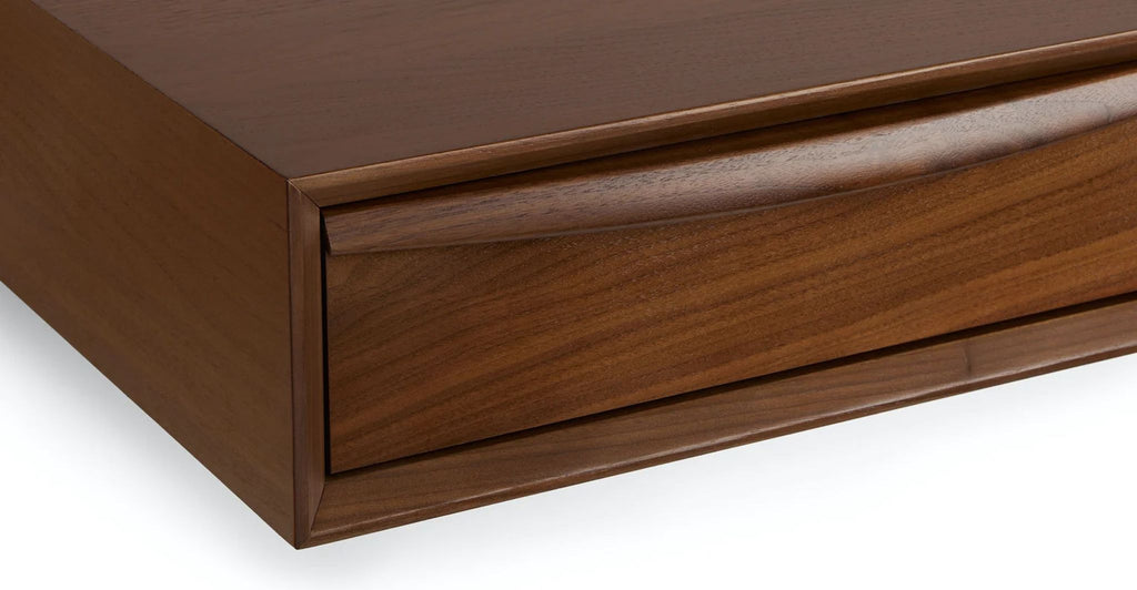 Article Lenia Floating Nightstand in Walnut (New)