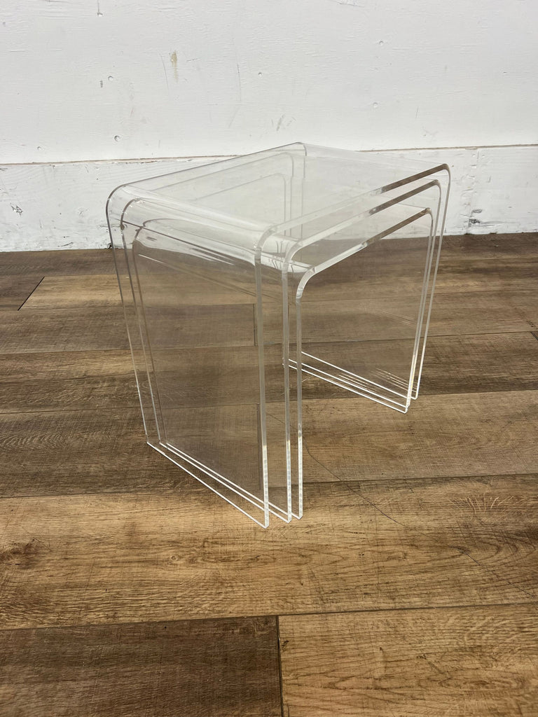 West Elm Acrylic Nesting Tables