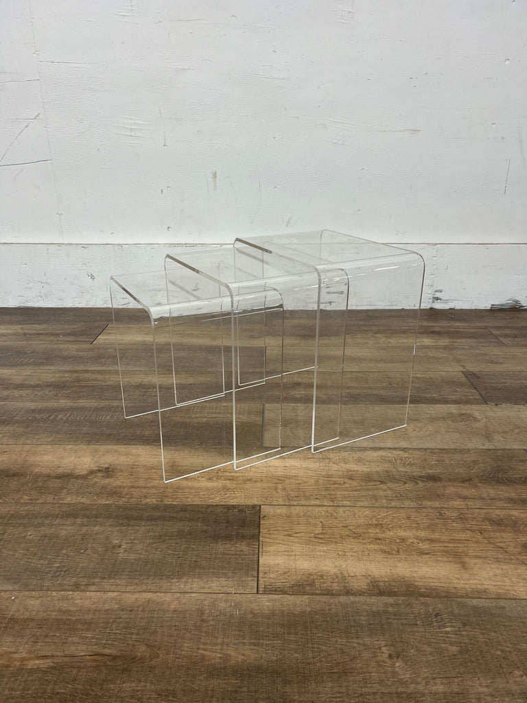West Elm Acrylic Nesting Tables