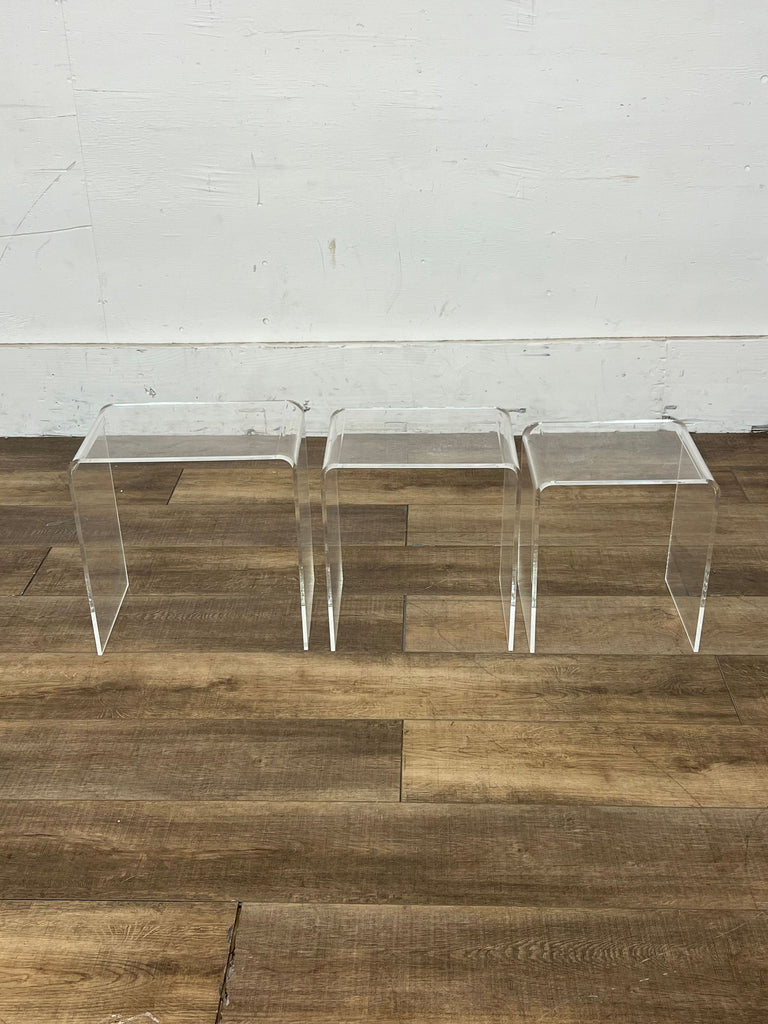 West Elm Acrylic Nesting Tables