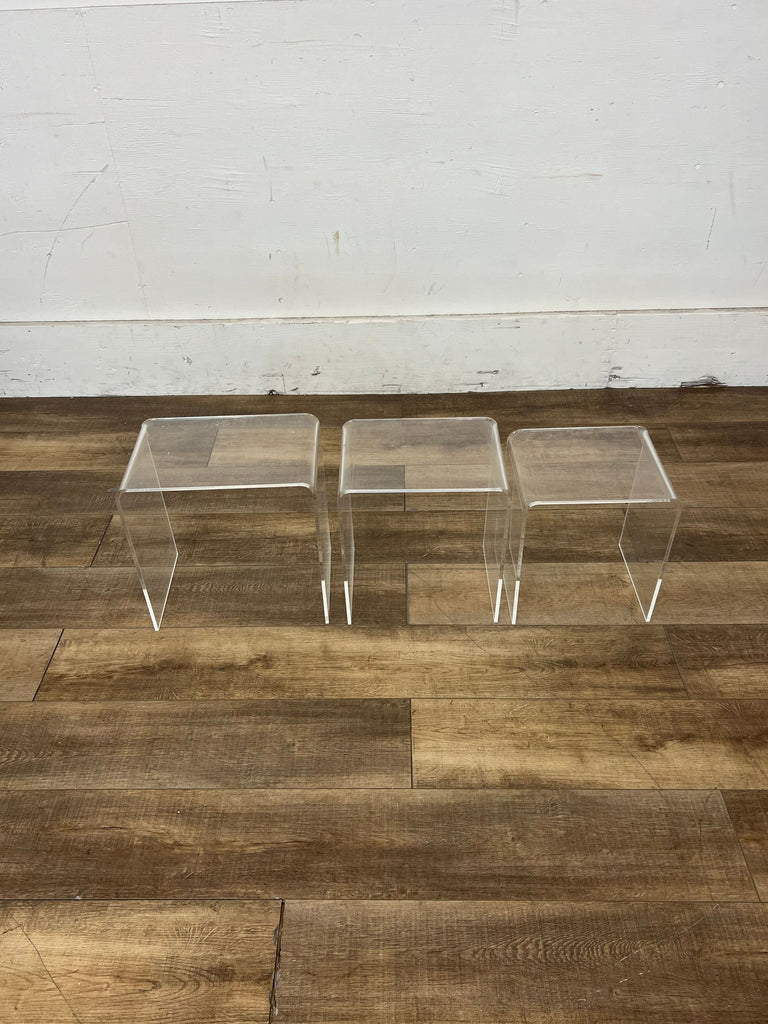 West Elm Acrylic Nesting Tables