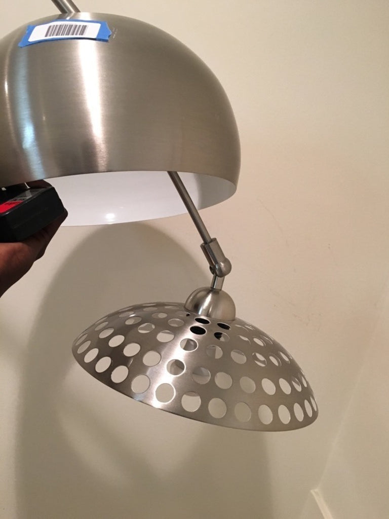 Modern arch floor lamp with marble base