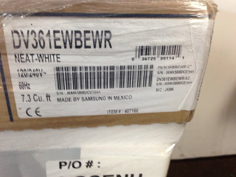 Samsung DV361EWBEWR Front Load Dryer BRAND NEW