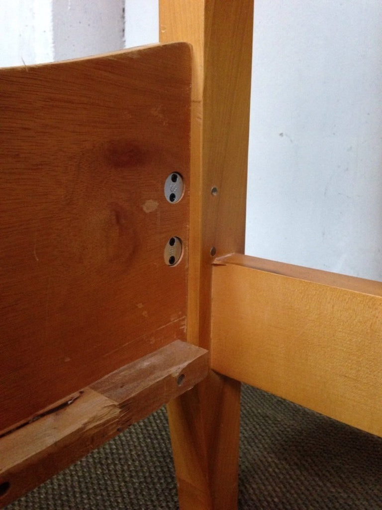 Contemporary Oak Veneer King Sleigh Bed Frame