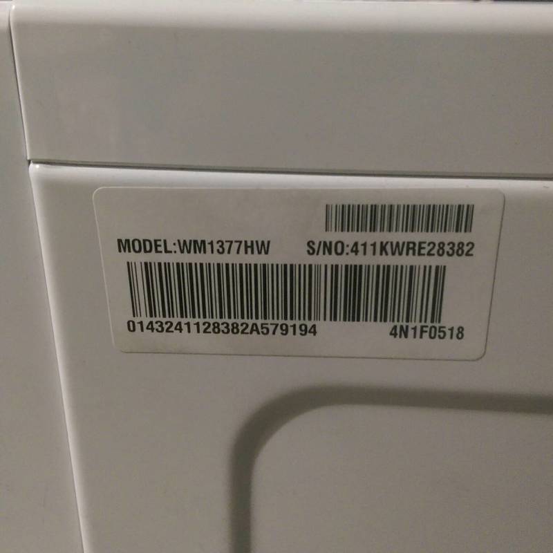 LG WM1377HW Front Load Washer