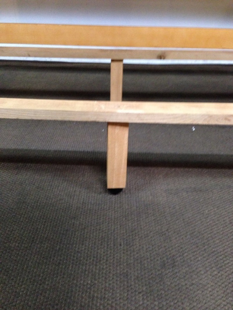 Contemporary Oak Veneer King Sleigh Bed Frame