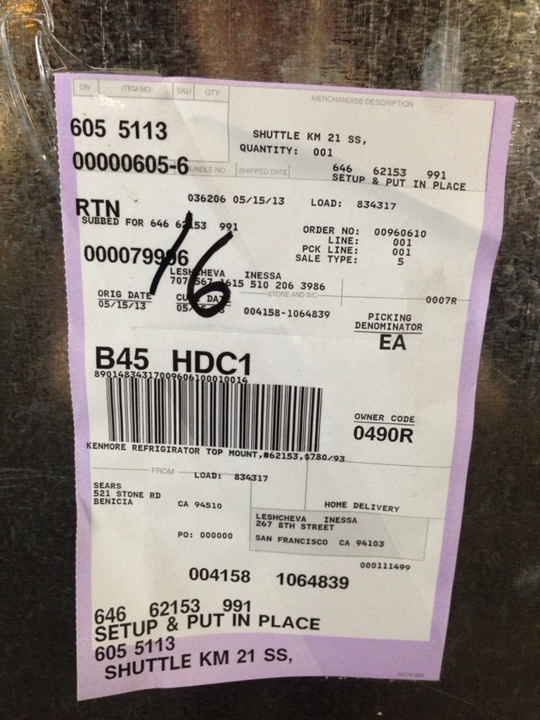 Kenmore 21.0 cu. ft. Top-Freezer Refrigerator, Stainless Steel