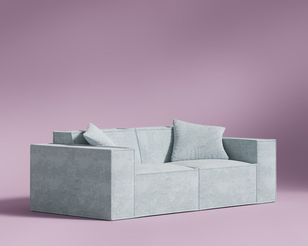 Rove Lab M1 Modern Hydrogen Blue Loveseat with Plush Cushions - Accepted Offer (21.73% discount)