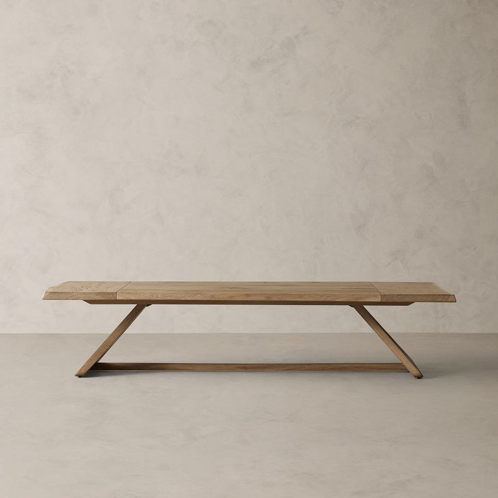 the [ unused0 ] bench is a modern, minimalist piece that is made from solid oak