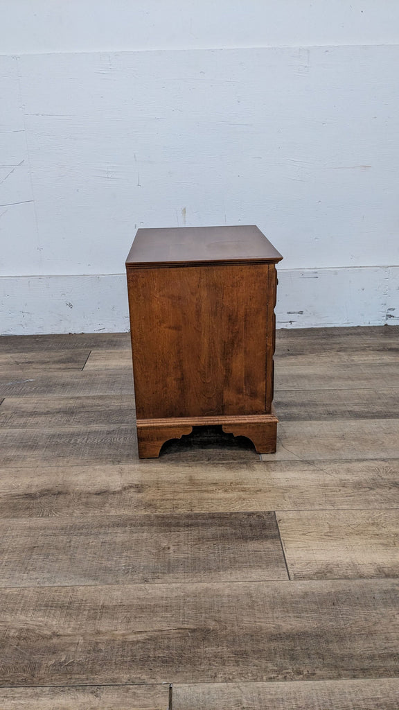 Ethan Allen Country Crossings Three Drawer Wood Nightstand