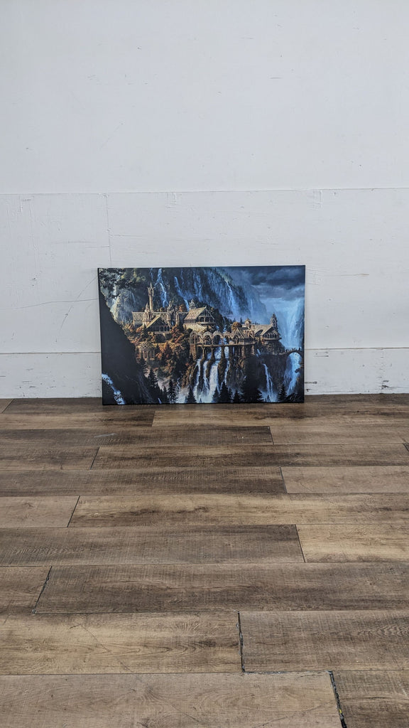 Lord of the Rings Rivendell Waterfalls Art Print on Canvas