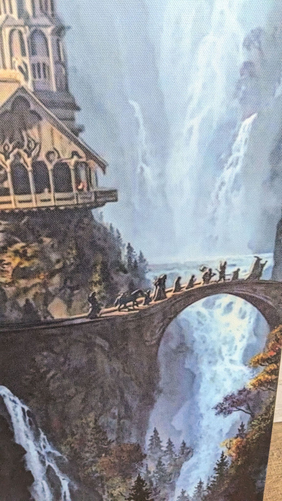 Lord of the Rings Rivendell Waterfalls Art Print on Canvas