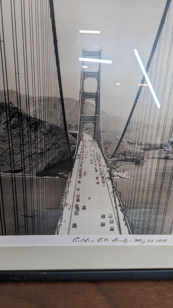 1937 Framed Photo of Golden Gate Bridge