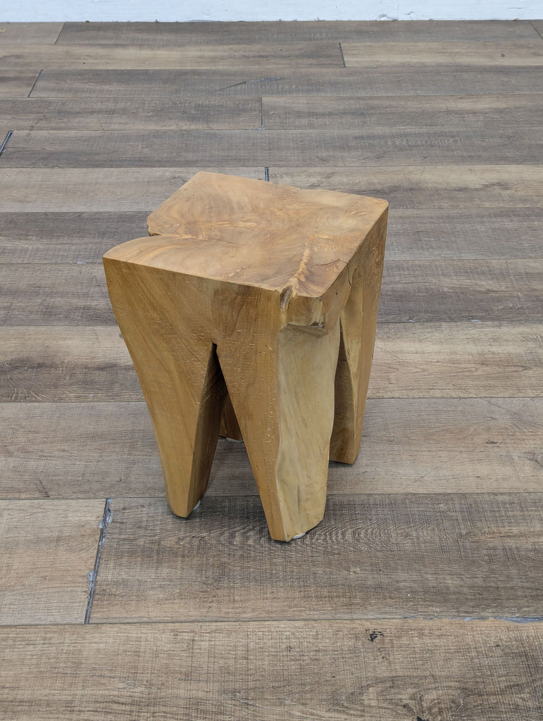 Wood Stump Side Table