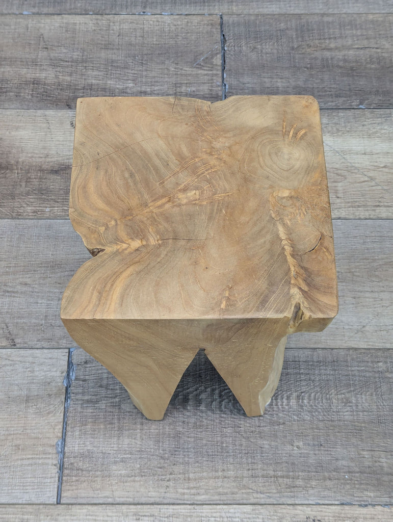Wood Stump Side Table
