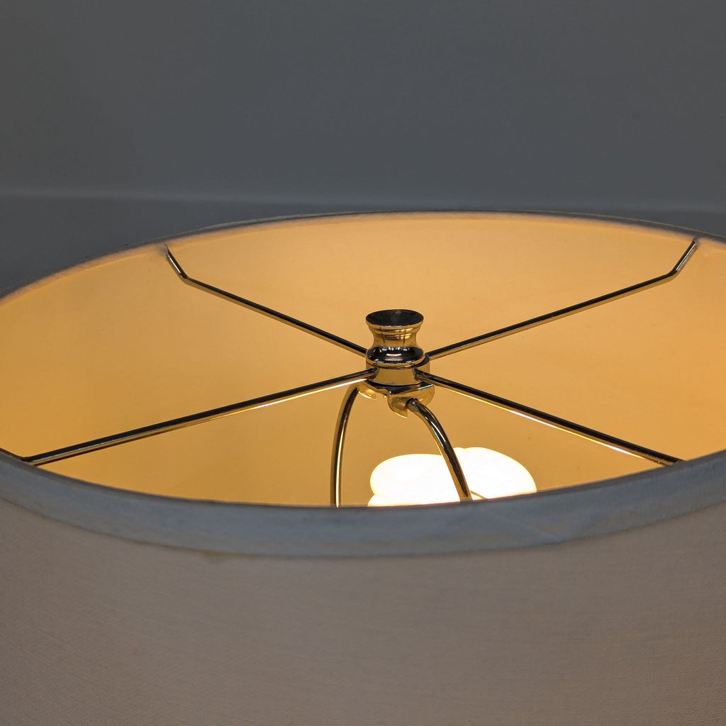 Floor Lamp with White Shade
