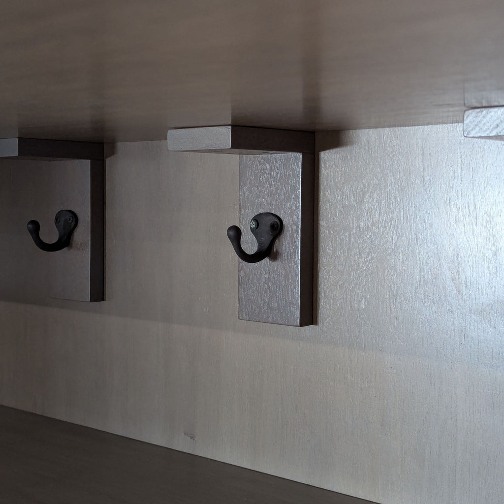 Wood Cabinet on Metal Base