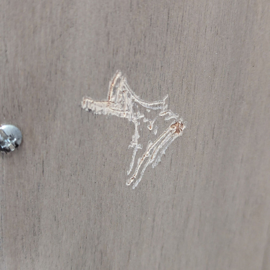 Wood Cabinet on Metal Base