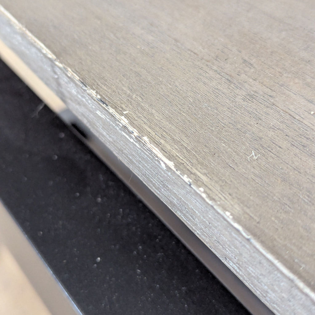 Wood Cabinet on Metal Base