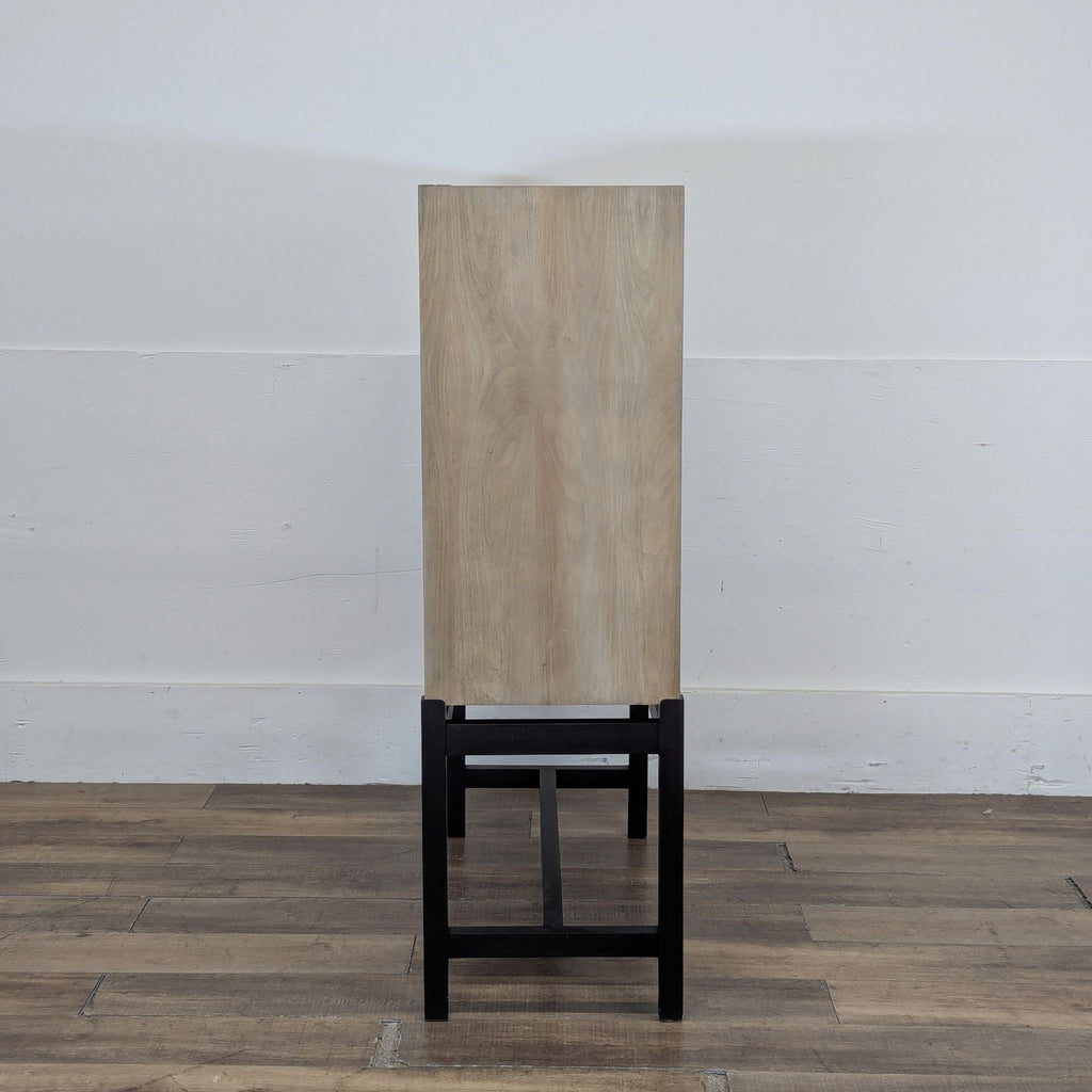 Wood Cabinet on Metal Base