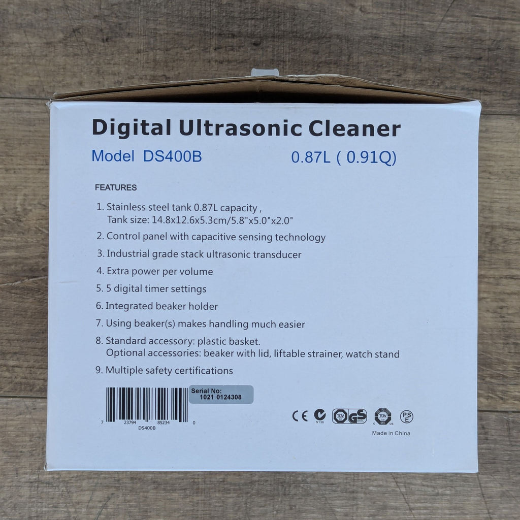 iSonic DS400B Digital Ultrasonic Cleaner