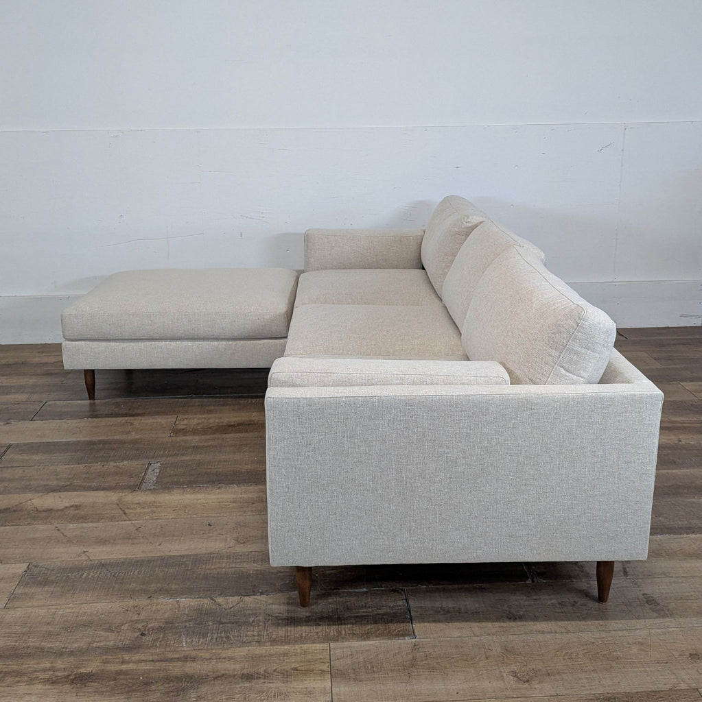 Benchmade Modern Skinny Fat Deep Sofa with Chaise