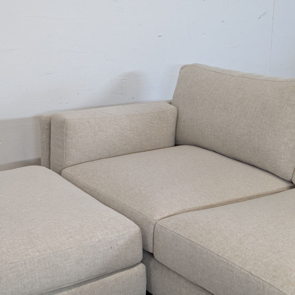 Benchmade Modern Skinny Fat Deep Sofa with Chaise