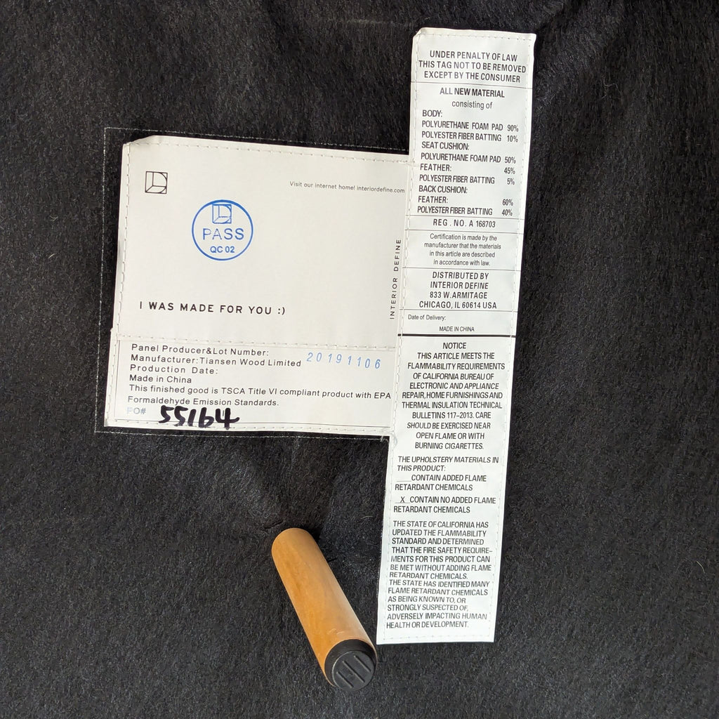 Sloan couch with left chaise. 100” width, standard chaise length. Heather fabric, double down blend cushions. Great condition.