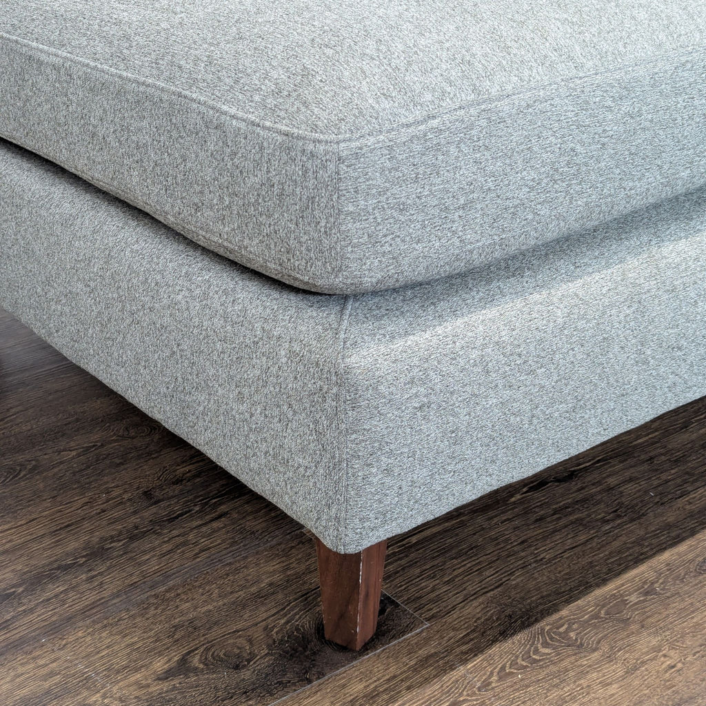 Sloan couch with left chaise. 100” width, standard chaise length. Heather fabric, double down blend cushions. Great condition.