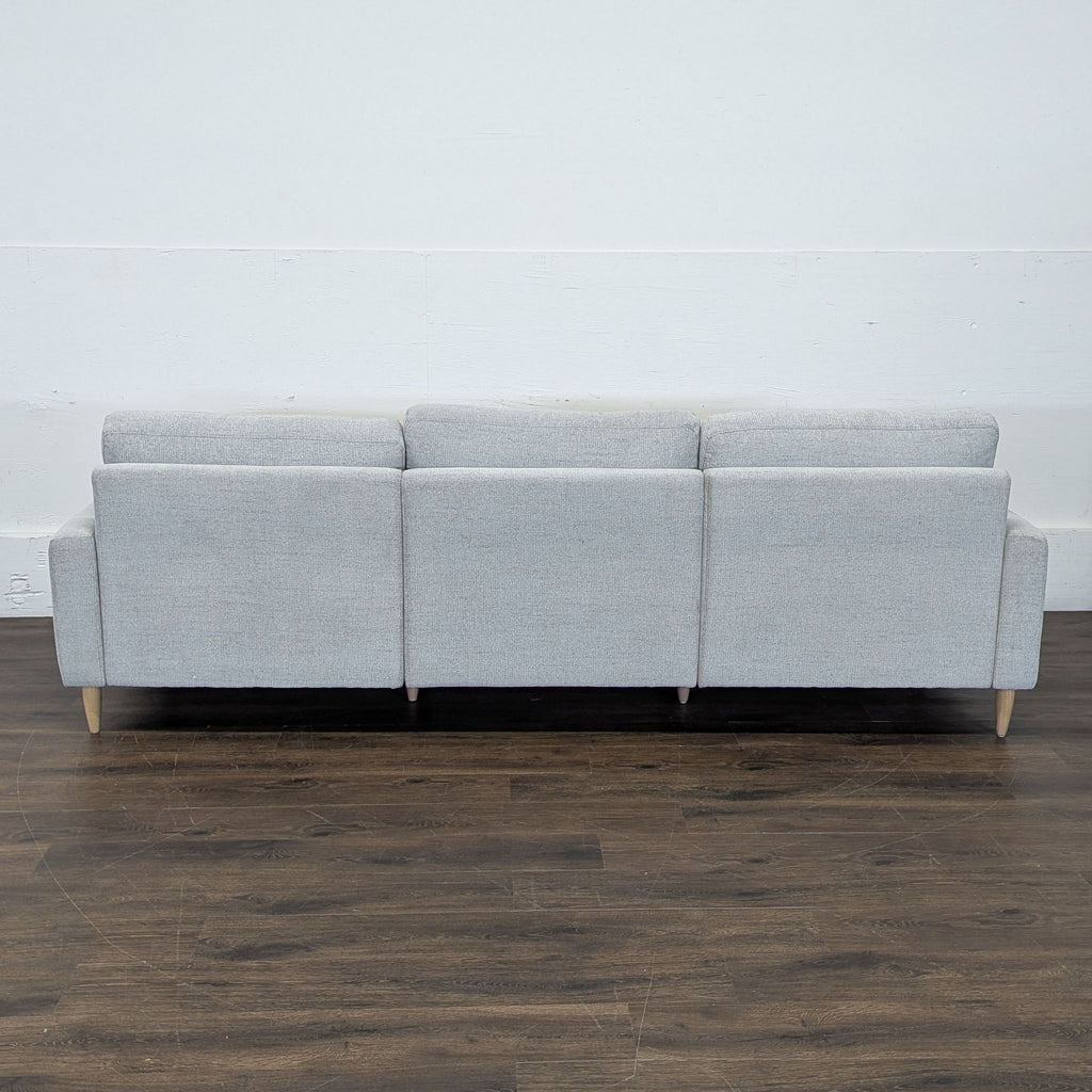 Burrow Furniture Union Modern 3-Seat Sofa in Crushed Gravel