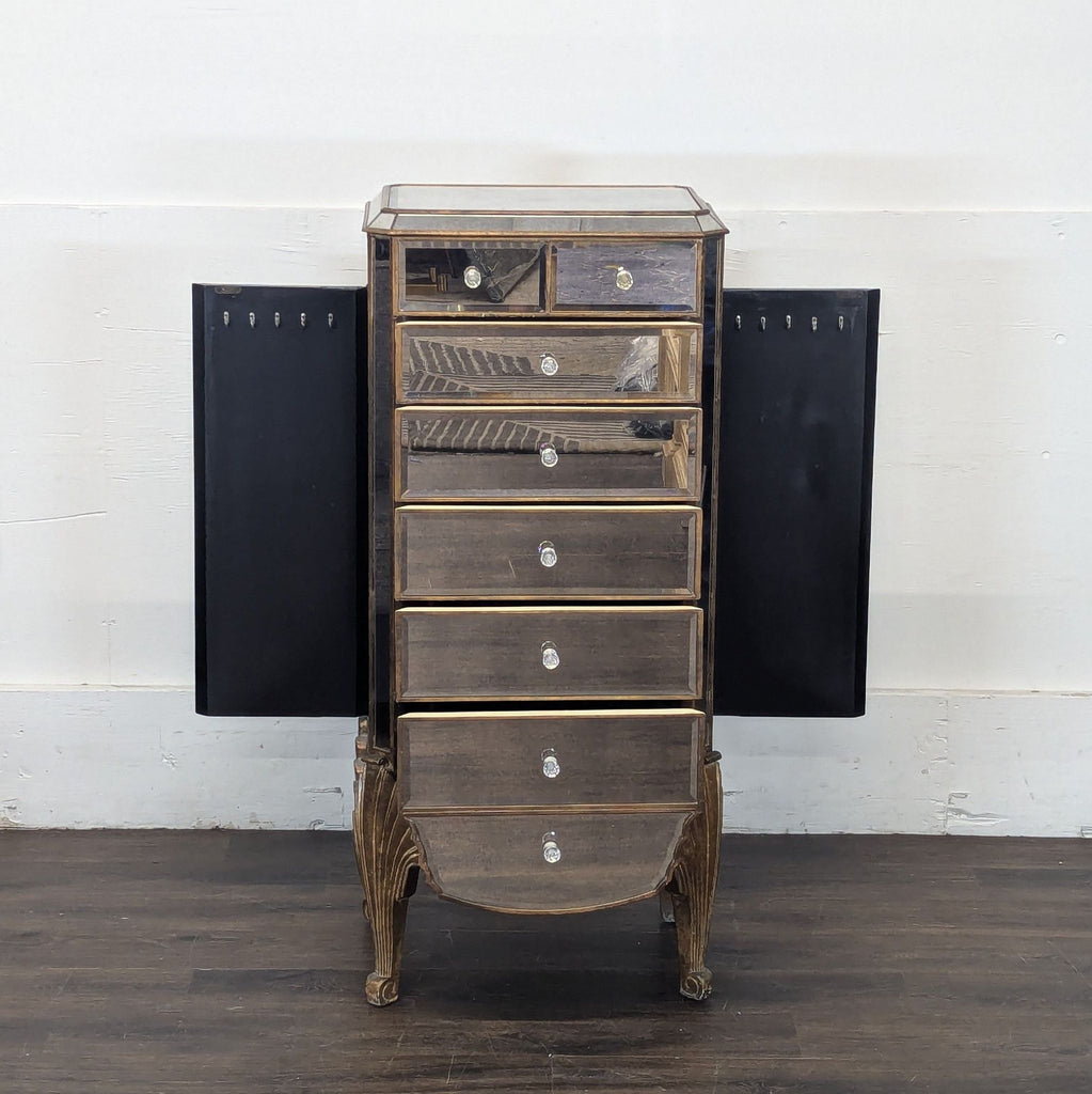 Contemporary dresser by Bassett Mirror Company, featuring a clean-lined, wood finish.