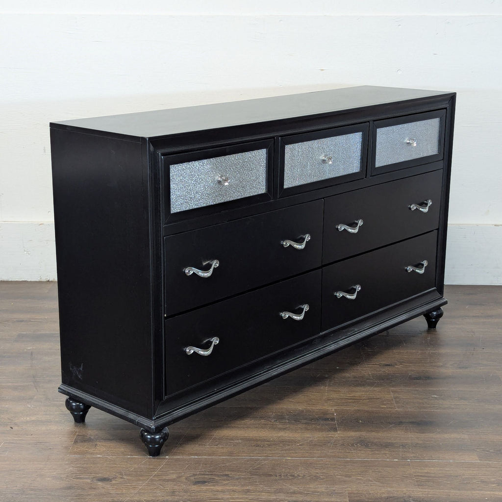 Barzini 7-drawer Rectangular Dresser Black