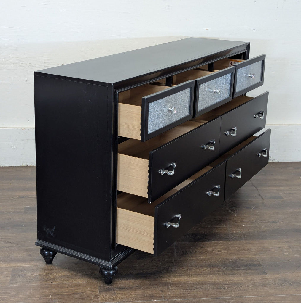 Barzini 7-drawer Rectangular Dresser Black