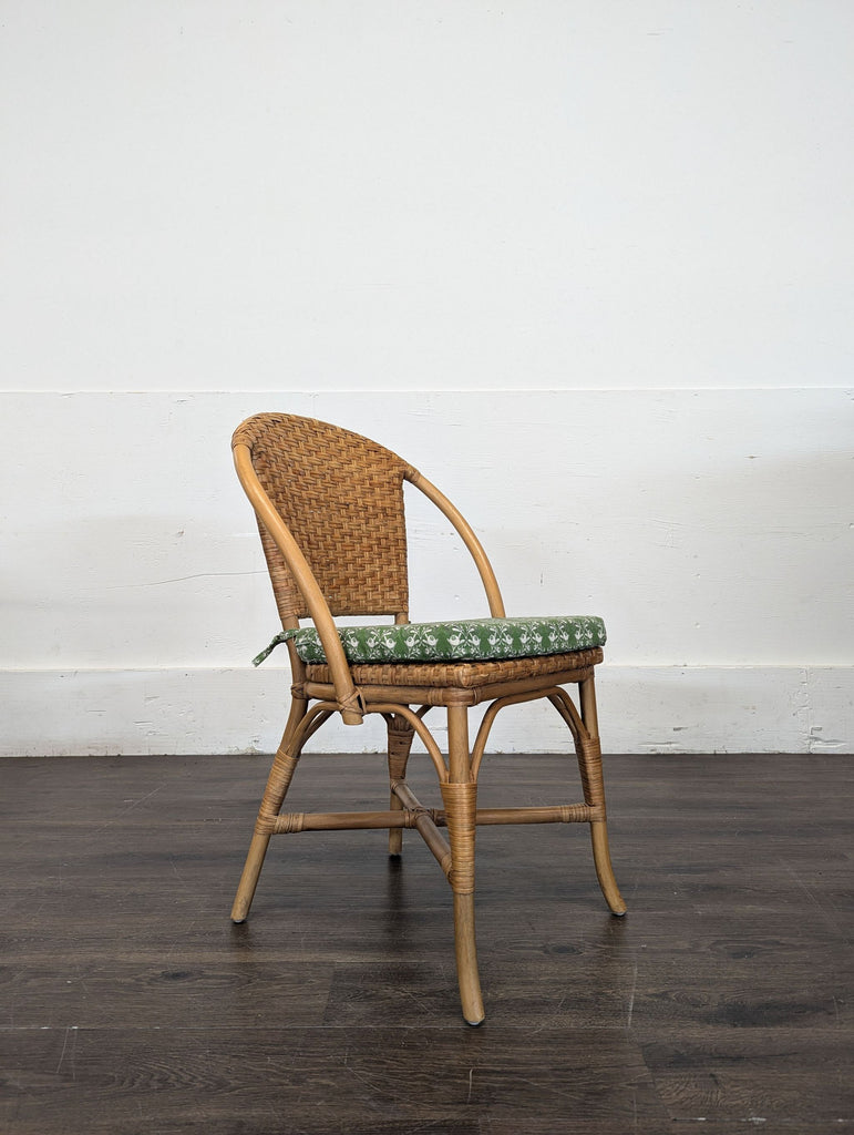 Pair of Pottery Barn Parisian Woven Dining Chairs