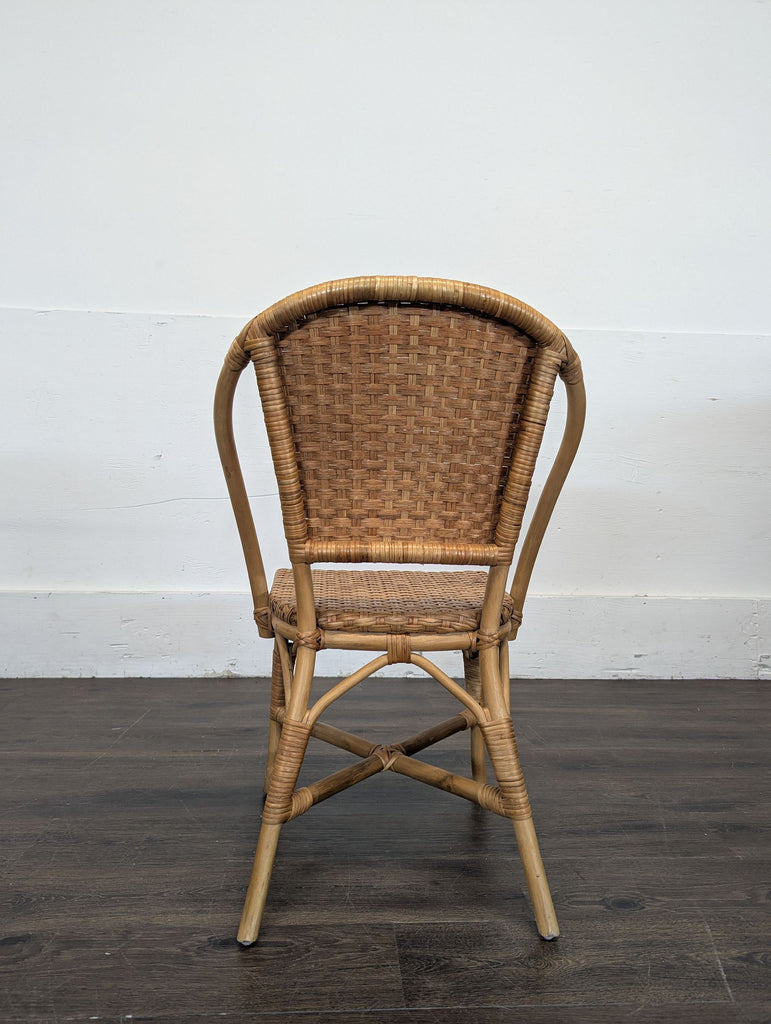 Pair of Pottery Barn Parisian Woven Dining Chairs