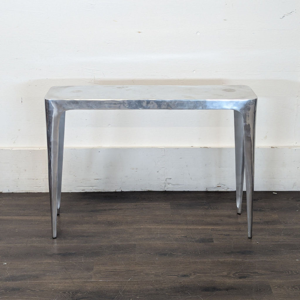 CB2 Aluminum Console Table