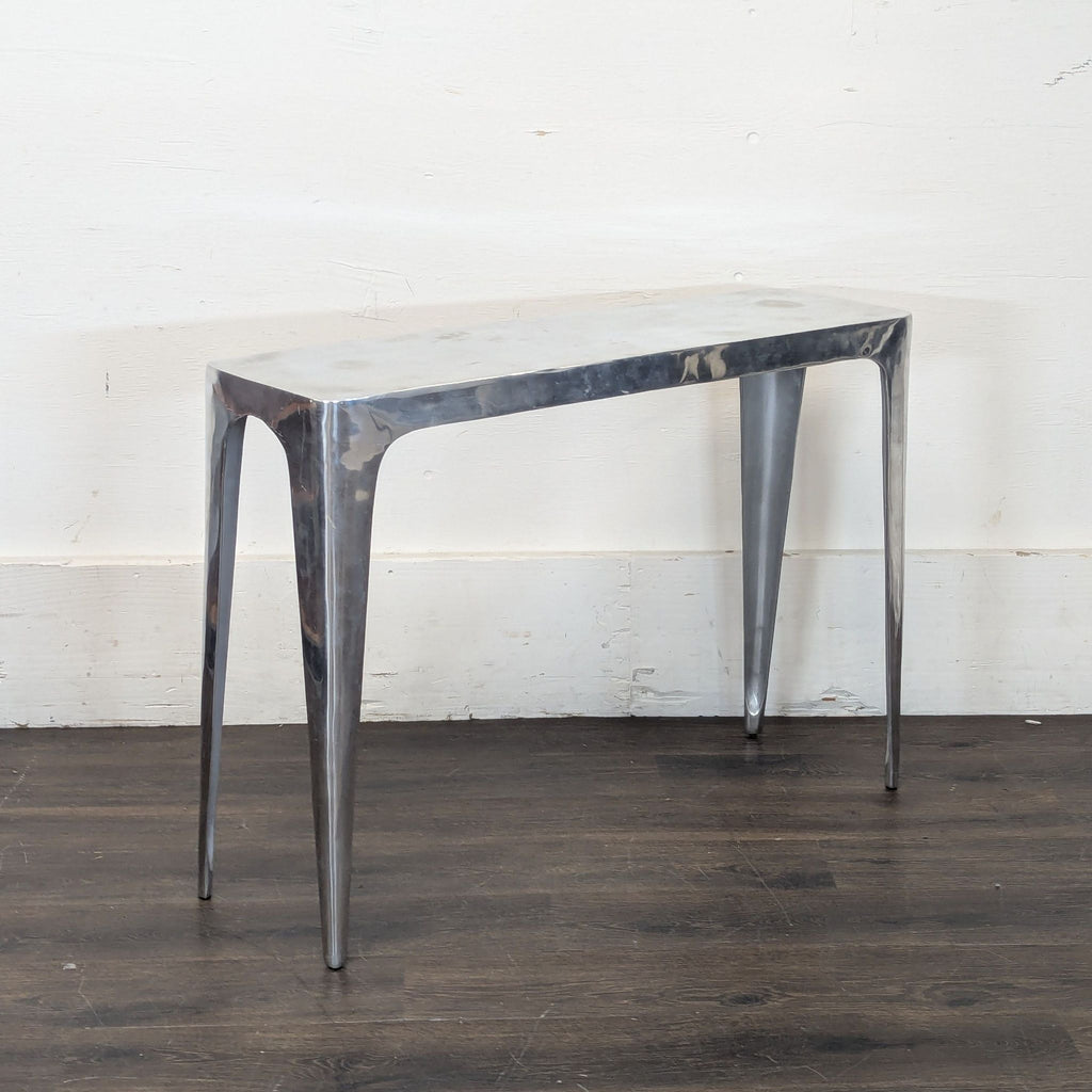 CB2 Aluminum Console Table