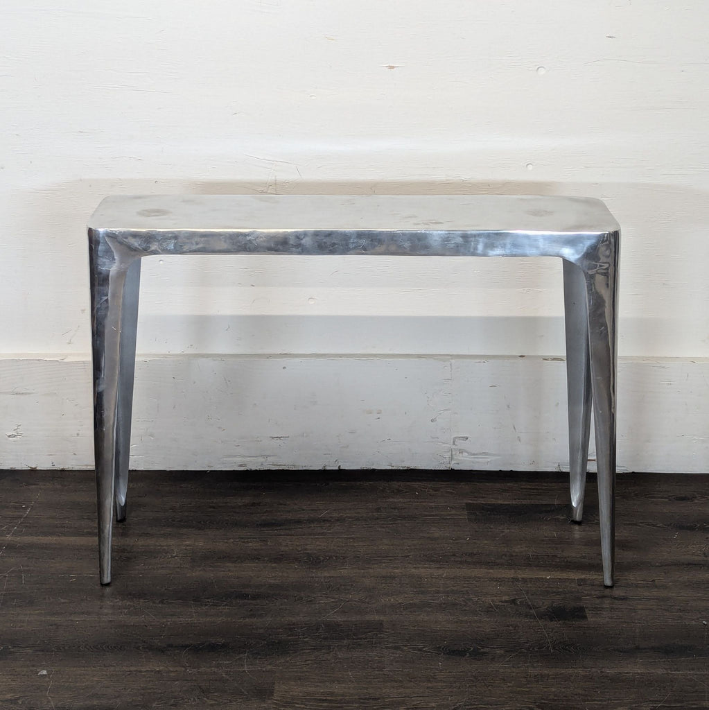 CB2 Aluminum Console Table