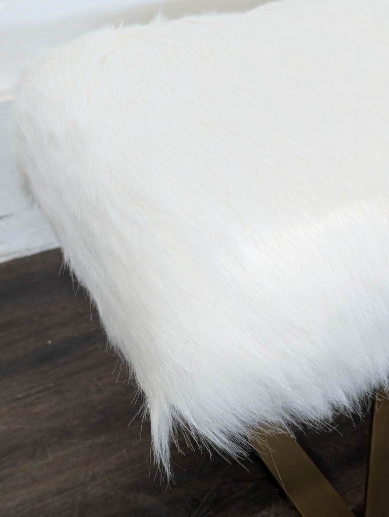Restoration Hardware Faux Fur Bench