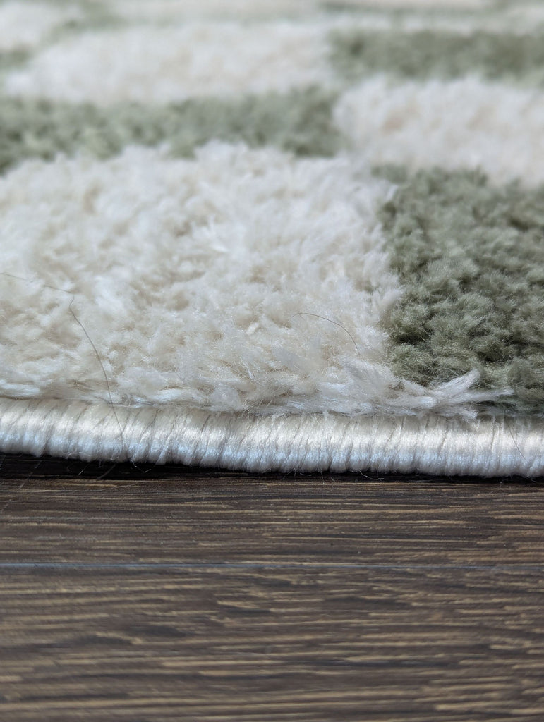 5'2" x 7' Fossay Checkerboard Rug ($200)