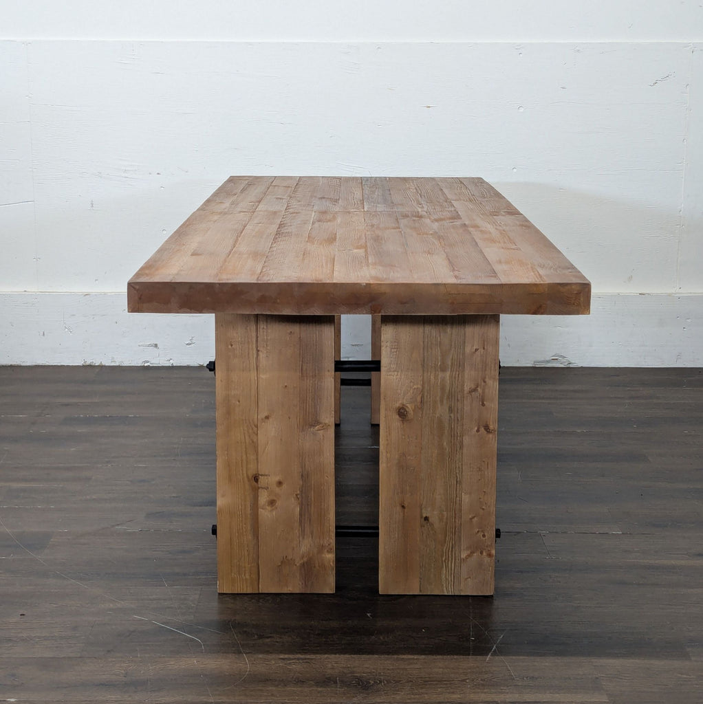 84" Pottery Barn Table, with a 16" leaf, seats 8.

8 Ikea high back dining chairs, slipcovers can be changed.
84" Pottery Barn Table, with a 16" leaf, seats 8.

8 Ikea high back dining chairs, slipcovers can be changed.
84" Pottery Barn Table, with a