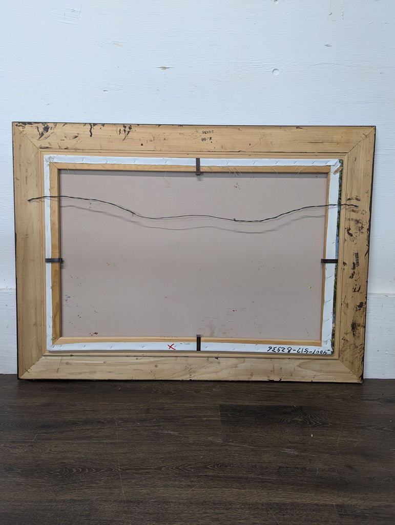 Acrylic painting, signed Antonio(?) with ornate wooden frame