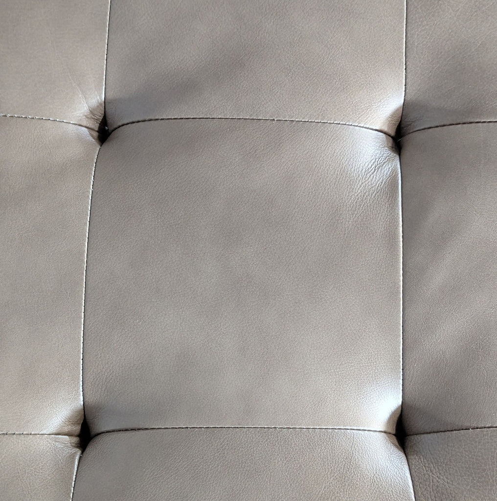 Brown leather sectional, a year old