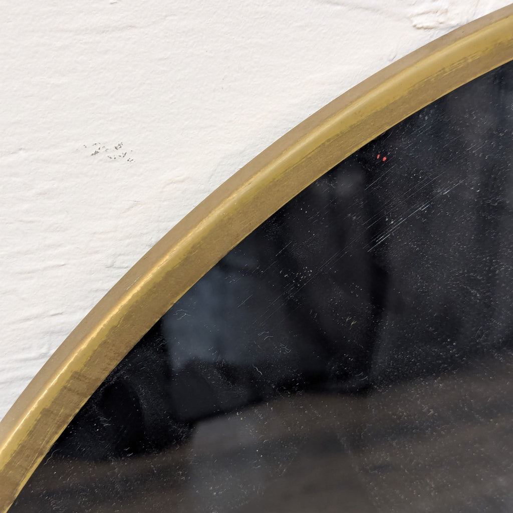 Circular Mirror with moss frame