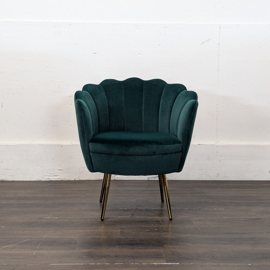 I have an emerald velvet accent chair I bought from Wayfair approximately 6 months ago for $199.99 + tax. It’s in excellent condition in a smoke-free home and has seen light use. I no longer have the original packaging, but I do have the original rec