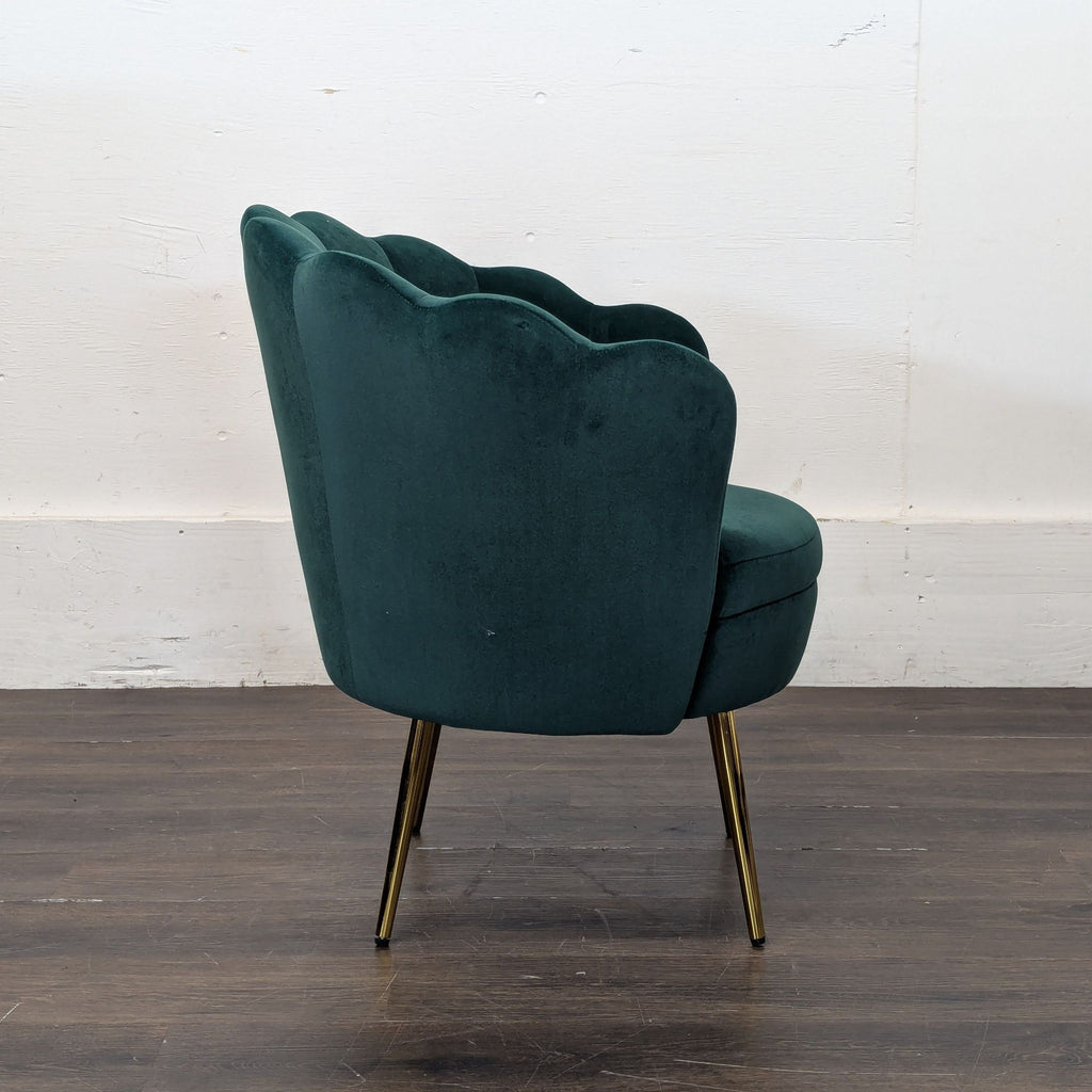 I have an emerald velvet accent chair I bought from Wayfair approximately 6 months ago for $199.99 + tax. It’s in excellent condition in a smoke-free home and has seen light use. I no longer have the original packaging, but I do have the original rec