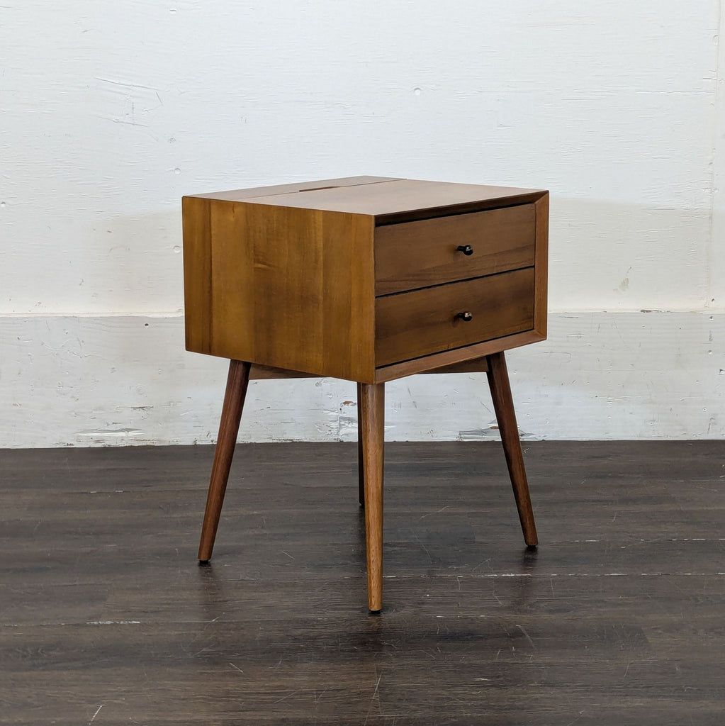 2. Compact West Elm end table featuring clean lines and contemporary craftsmanship.