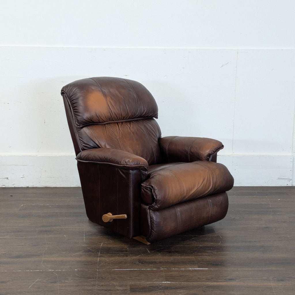 3. Luxury leather massage recliner from the Lounge collection, ideal for ultimate home relaxation.
