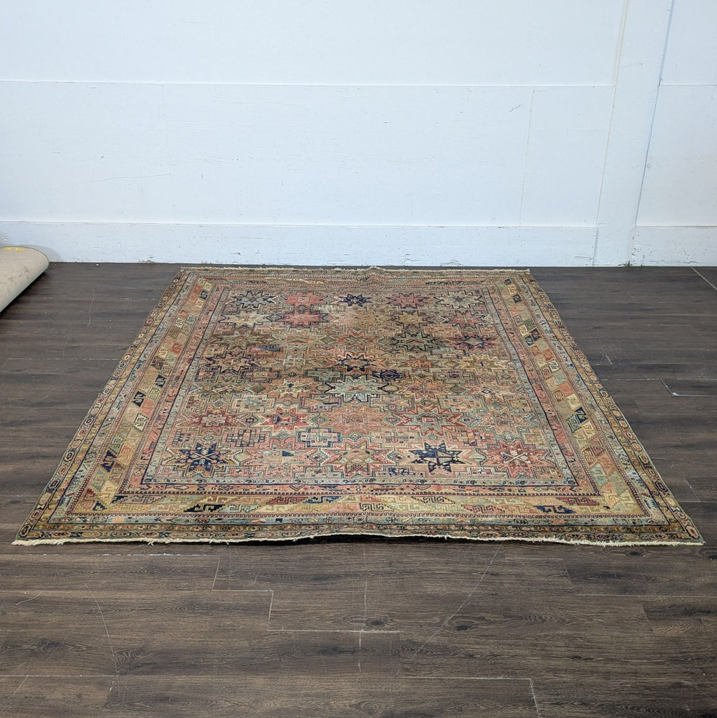 3. Elegant Designer rug with unique motif design, combining traditional craftsmanship and modern aesthetics.