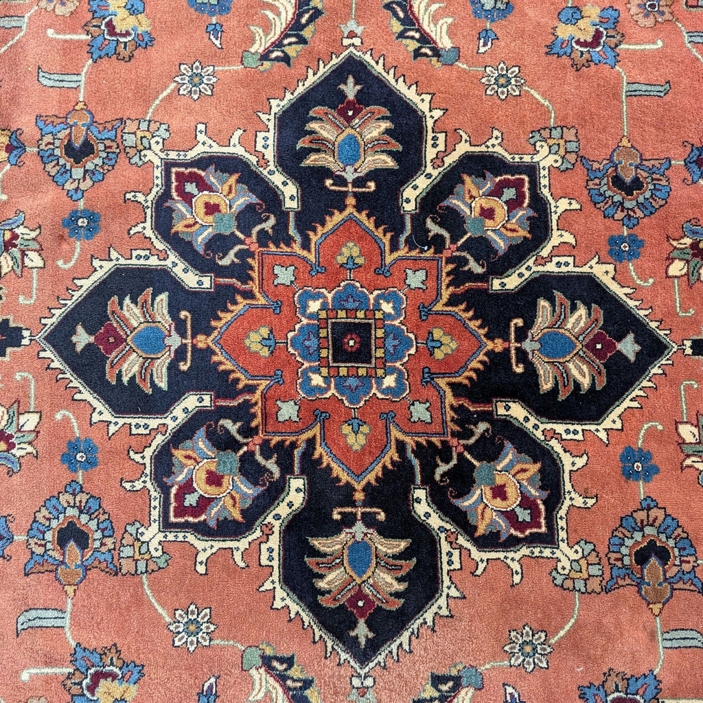 3. Elegant Persian area rug displaying harmonious design elements and a warm, inviting palette.